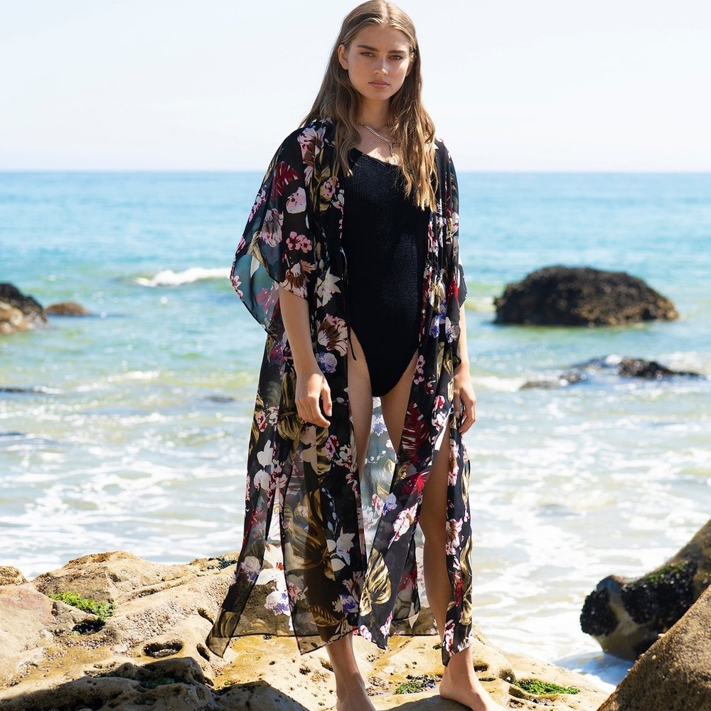 NIB Walter Baker Tulum Tropical Caftan